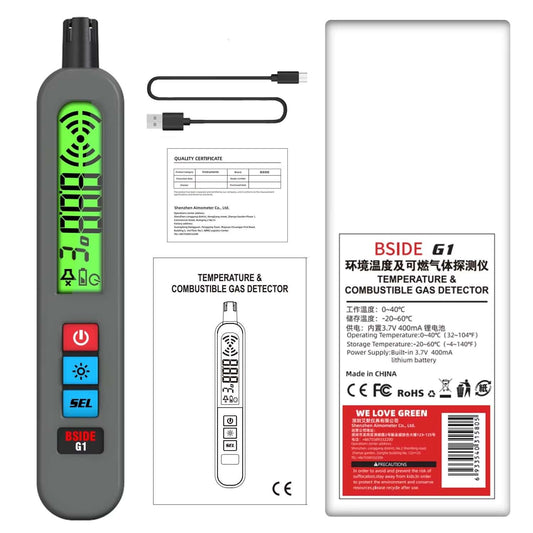 G1 Professional Gas Leak Detector | Natural Gas & LPG Analyzer - Home Pulse