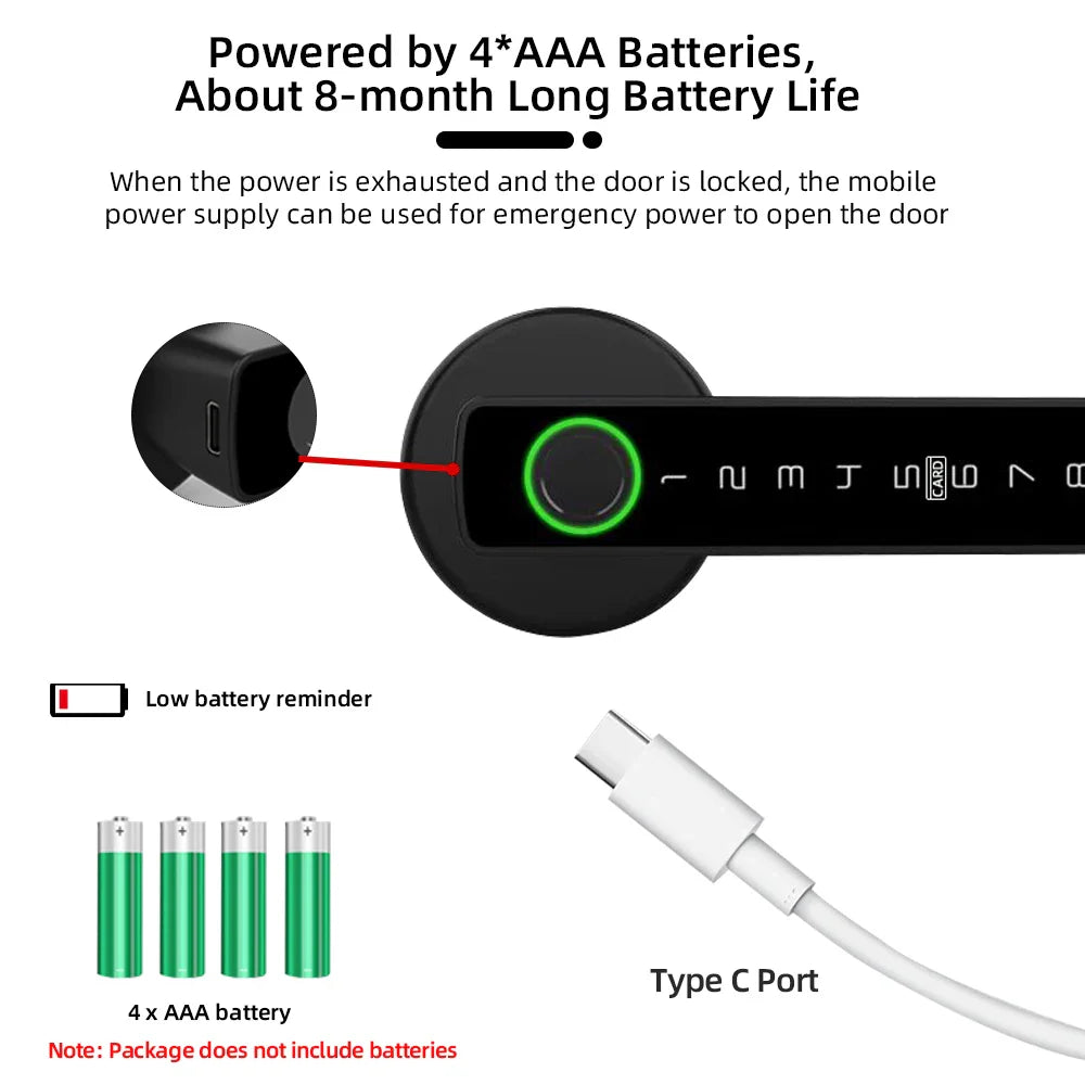 Smart Fingerprint Door Lock | Digital Keyless Electronic Lock - Home Pulse