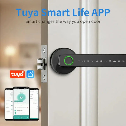 Smart Fingerprint Door Lock | Electronic Indoor Lock with App & Bluetooth Unlock - Home Pulse